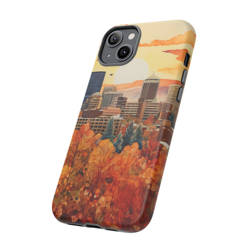 An Urban Autumn Overlook - Impact Resistant Phone Case